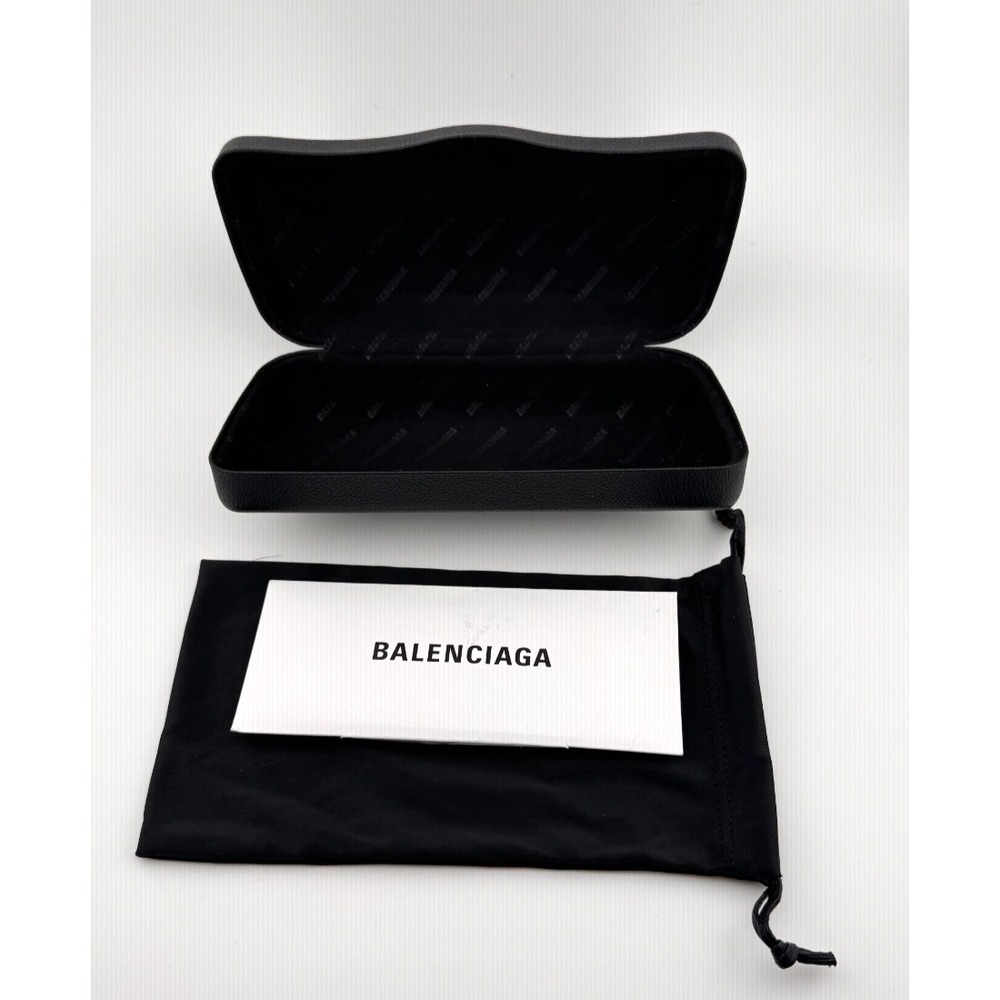 Balenciaga Leather Sunglasses Eyeglass Case w Dust Bag & Card - Picture 1 of 5